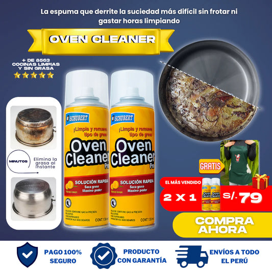 (2X1) OVEN CLEANER - ESPUMA QUITA GRASA + REGALO NAVIDEÑO