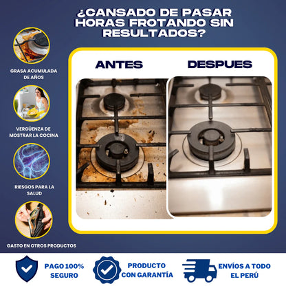 (2X1) OVEN CLEANER - ESPUMA QUITA GRASA + REGALO NAVIDEÑO