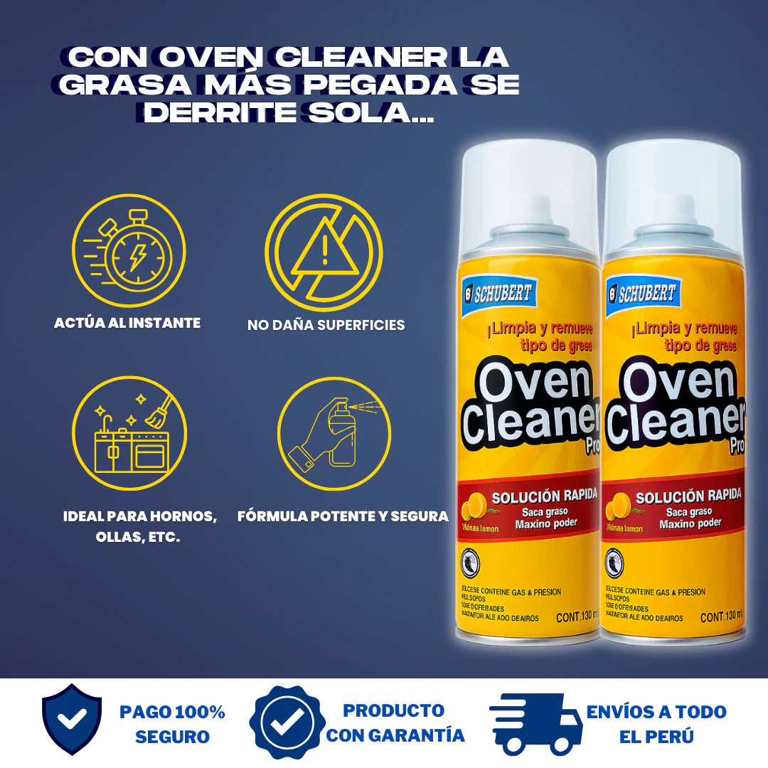 (2X1) OVEN CLEANER - ESPUMA QUITA GRASA + REGALO NAVIDEÑO