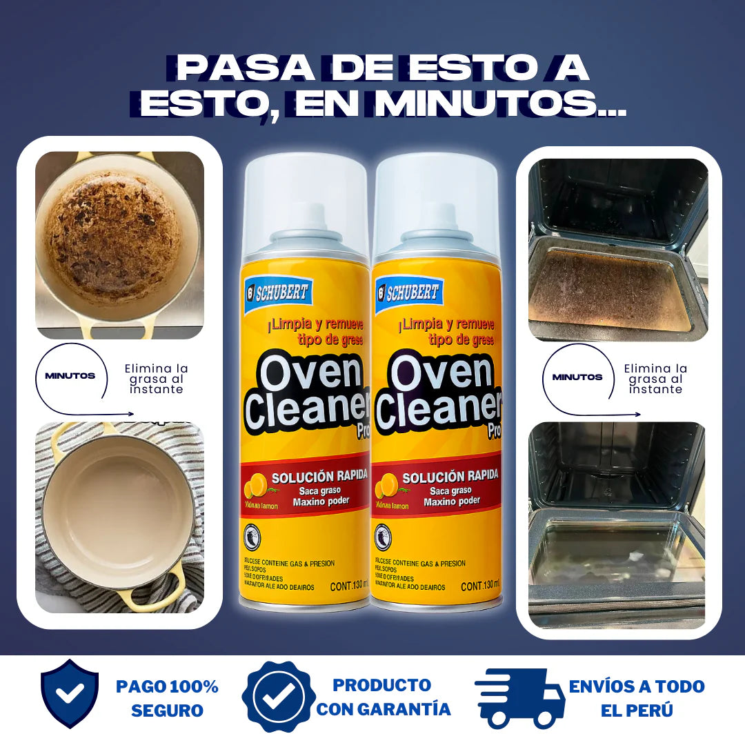 (2X1) OVEN CLEANER - ESPUMA QUITA GRASA + REGALO NAVIDEÑO