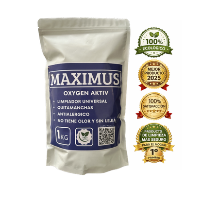 MAXIMUS - ANTIGRASA, QUITASARRO, LIMPIADOR UNIVERSAL. 1000 gr.